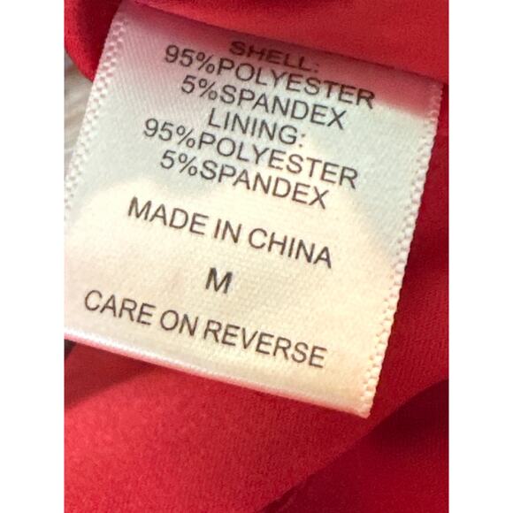 Gabrielle Union red sequins long sleeves deep v neck party dress size medium - Picture 5 of 16